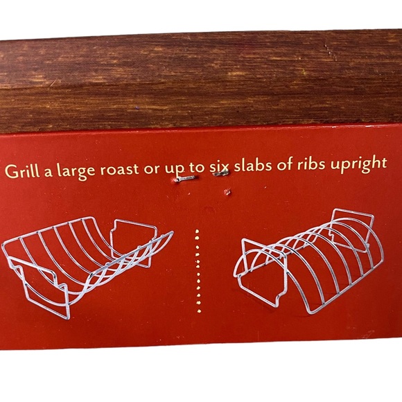 Sur La Table Reversible Roasting And Rib Rack NEW - Picture 4 of 5
